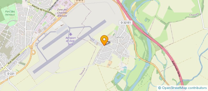 localisation de l'entreprise T.C.R. 39 à GEVRY