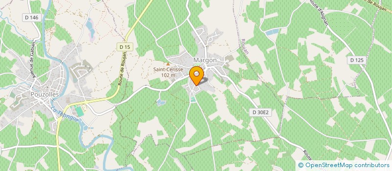 localisation de l'entreprise T.C.S.  MARGON