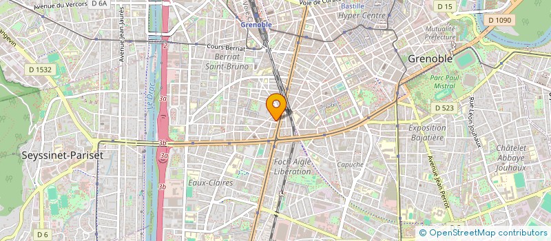 localisation de l'entreprise T.C.T.T.C. à GRENOBLE