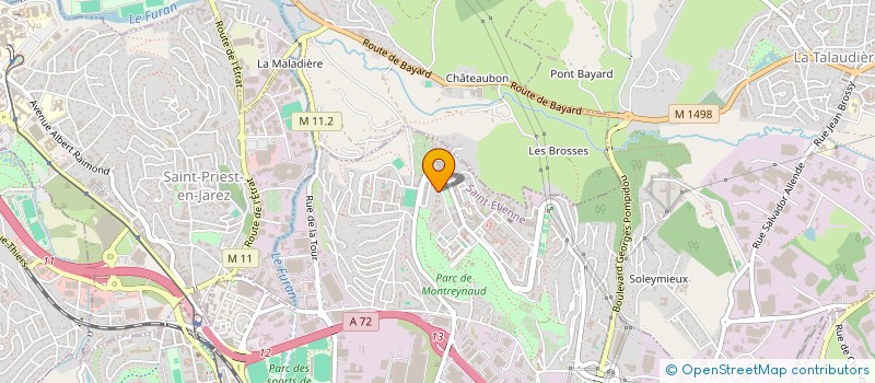 localisation de l'entreprise T-CAP à SAINT-ETIENNE