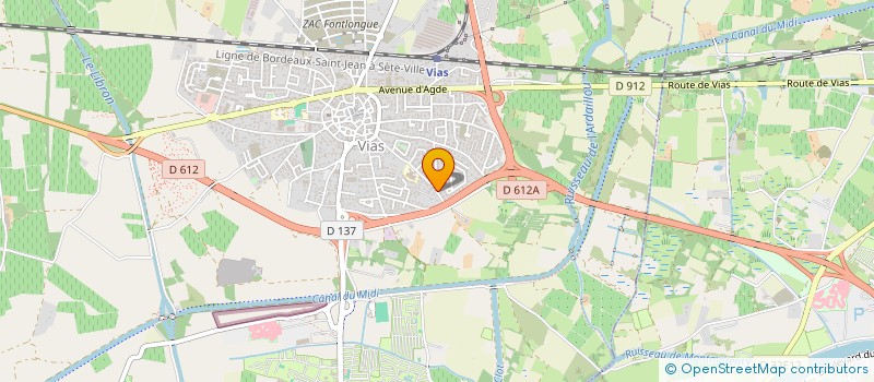 localisation de l'entreprise T'CHA D'OC  VIAS