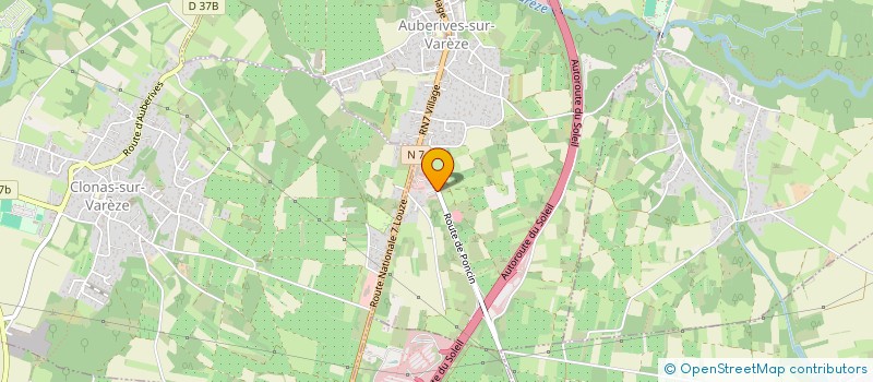 localisation de l'entreprise T.CHAMPIN  AUBERIVES-SUR-VAREZE