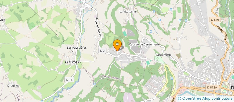 localisation de l'entreprise T'CHICABOUM  LISSAC-ET-MOURET