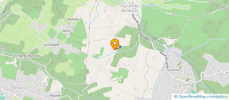 localisation de l'entreprise T CROWN  LIGNAN-DE-BORDEAUX