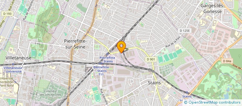 localisation de l'entreprise T.D. à PIERREFITTE-SUR-SEINE