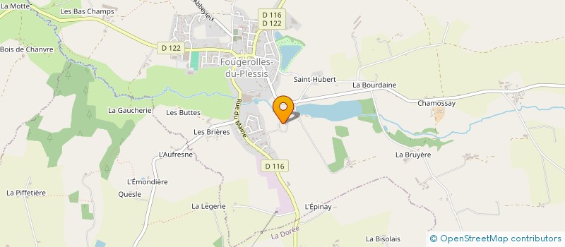 localisation de l'entreprise T.D  FOUGEROLLES-DU-PLESSIS