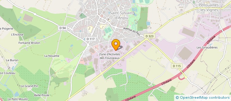 localisation de l'entreprise T.D.A à VERRIERES-EN-ANJOU