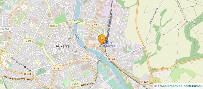 localisation de l'entreprise T.D.A. CONCEPT ENERGIE  AUXERRE