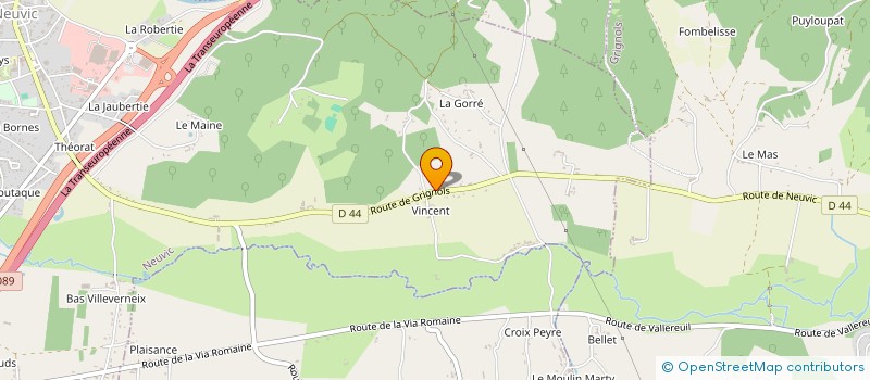 localisation de l'entreprise T.D. AUX DEVOIRS  NEUVIC