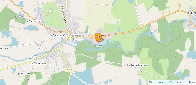 localisation de l'entreprise T.D.B. à MEZIERES-EN-BRENNE