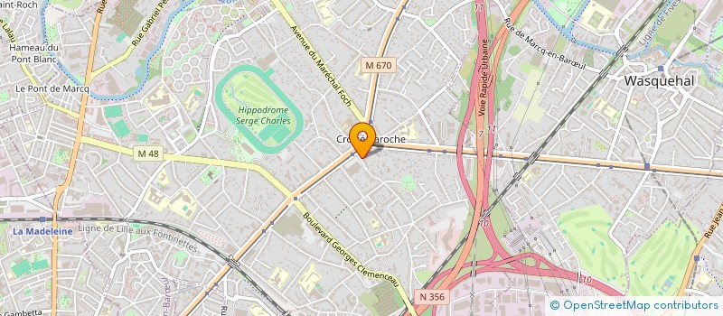 localisation de l'entreprise T.D.B. INVEST à MARCQ-EN-BARŒUL