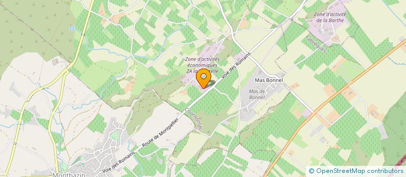 localisation de l'entreprise T D B M à COURNONSEC