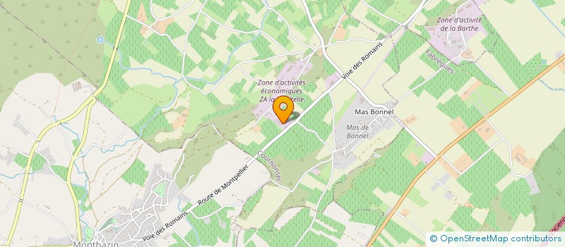 localisation de l'entreprise T.D.B.M à COURNONSEC