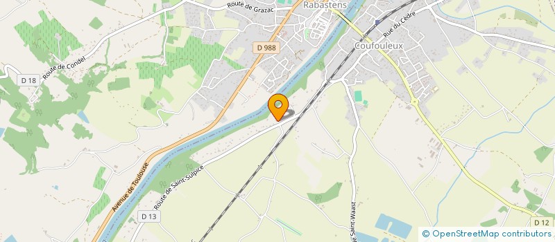 localisation de l'entreprise T.D.B.R.B.  COUFOULEUX