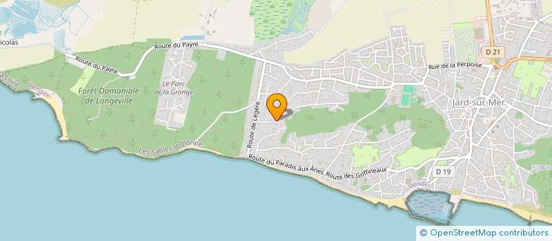 localisation de l'entreprise T D C à JARD-SUR-MER