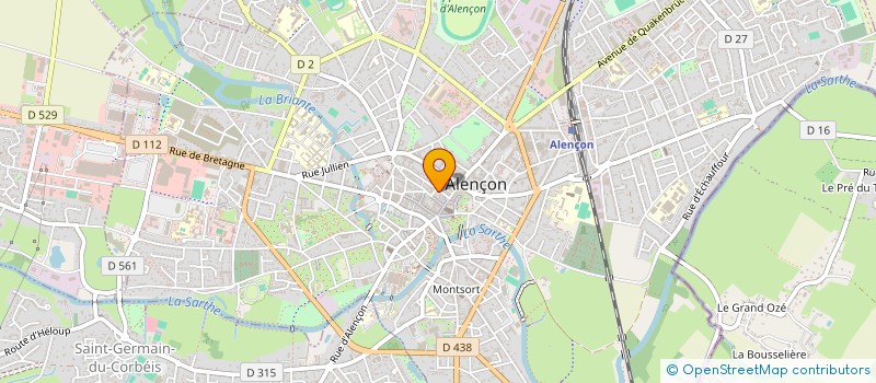 localisation de l'entreprise T.D.C. à ALENCON