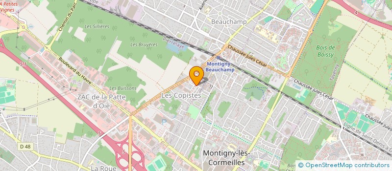 localisation de l'entreprise T. D. C  HERBLAY-SUR-SEINE