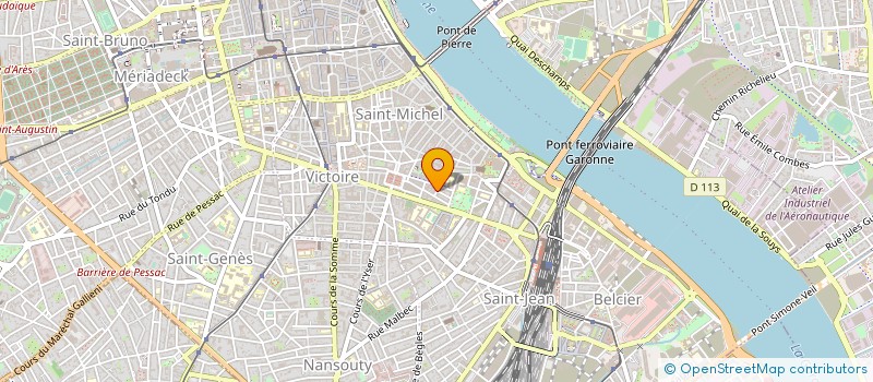 localisation de l'entreprise T.D.C. ELEC à BORDEAUX