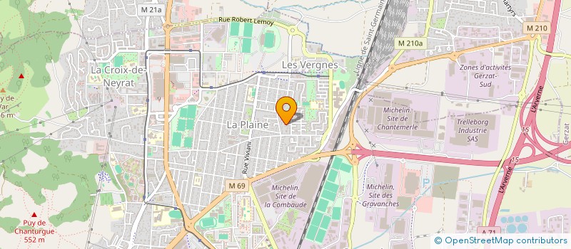 localisation de l'entreprise T&D COMPANY  CLERMONT-FERRAND