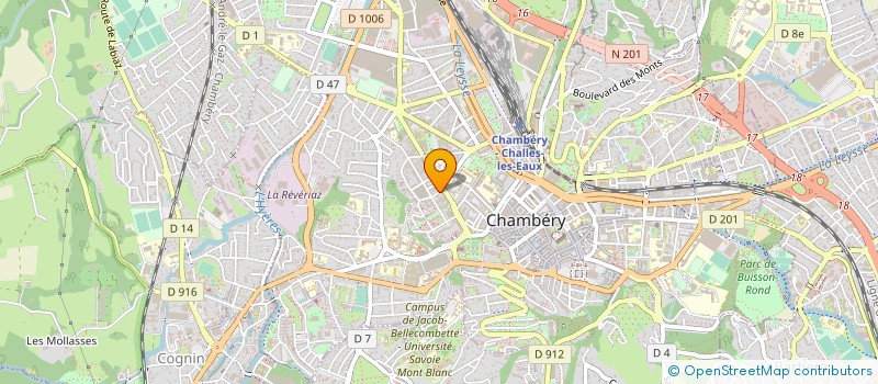 localisation de l'entreprise T.D.E à CHAMBERY