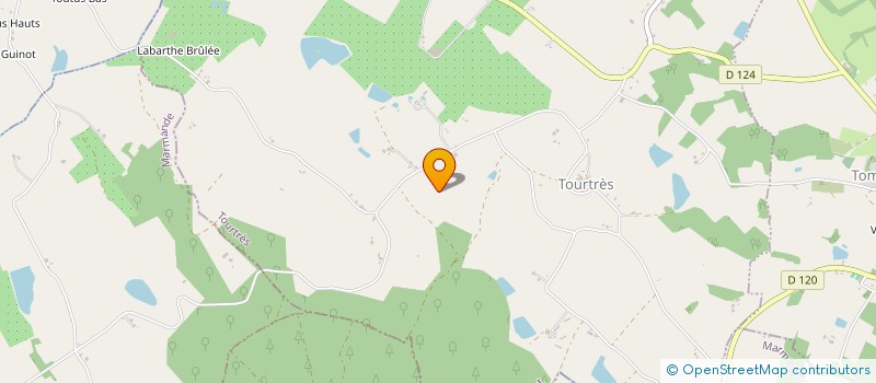 localisation de l'entreprise T.D.E.C.  SAINT-ETIENNE-DE-FOUGERES