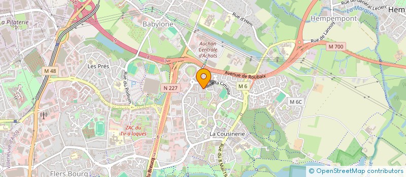 localisation de l'entreprise T D E C  VILLENEUVE-D'ASCQ