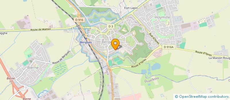 localisation de l'entreprise T D E DU LITTORAL  BERGUES