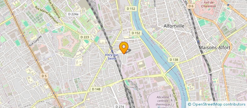 localisation de l'entreprise T.D.E.L. à VITRY-SUR-SEINE