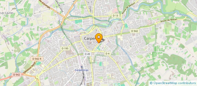 localisation de l'entreprise T.D.E.O.  CARPENTRAS