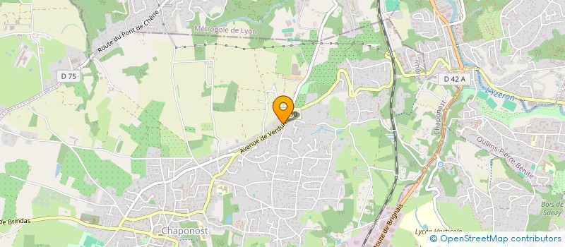 localisation de l'entreprise T & D ELECTRICITE  CHAPONOST