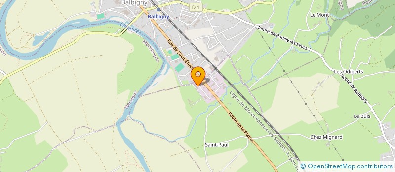 localisation de l'entreprise T.D.F. à EPERCIEUX-SAINT-PAUL