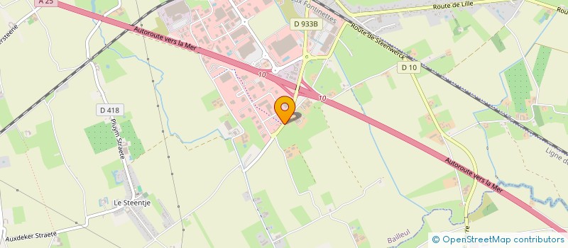 localisation de l'entreprise T.D.F. SOCIETE TOIT DE FLANDRES à BAILLEUL