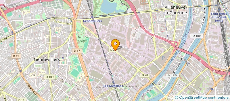 localisation de l'entreprise T.D.I. à GENNEVILLIERS