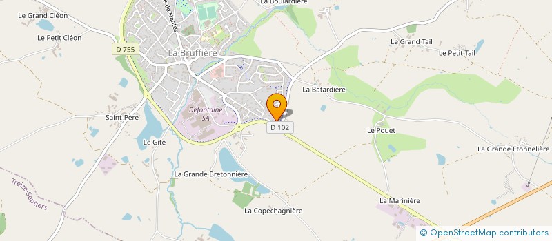 localisation de l'entreprise T&D IMMO  LA BRUFFIERE