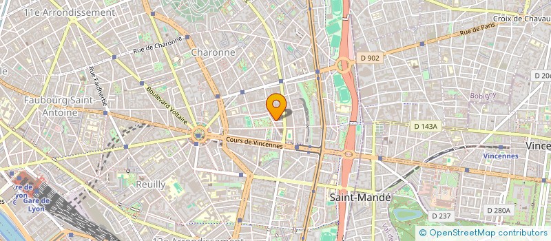 localisation de l'entreprise T. D. L.  PARIS