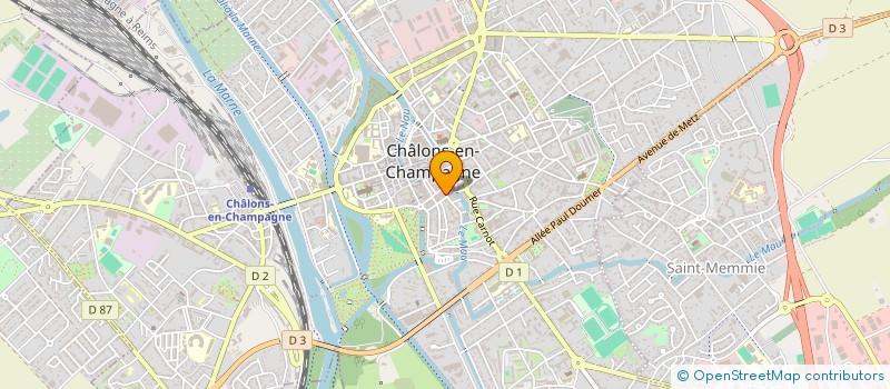 localisation de l'entreprise T.D.L. à CHALONS-EN-CHAMPAGNE