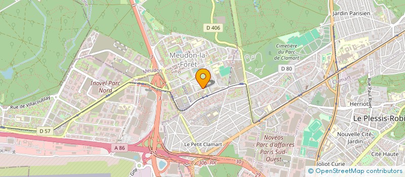 localisation de l'entreprise T.D.L. BLAIN  MEUDON