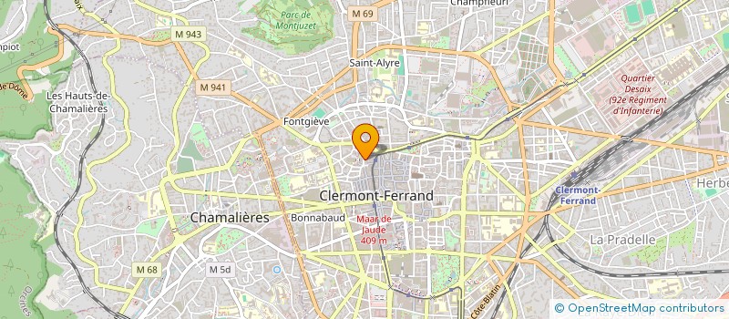 localisation de l'entreprise T.D.M à CLERMONT-FERRAND