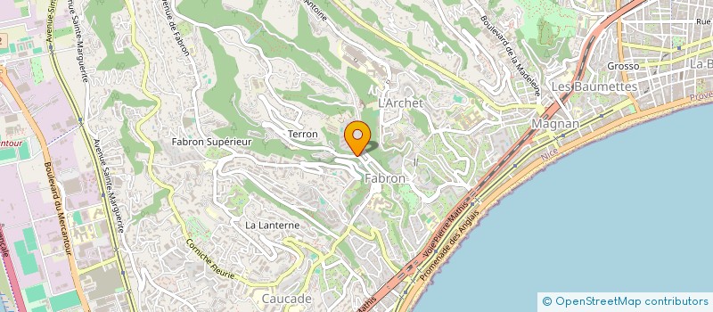localisation de l'entreprise T D M à NICE