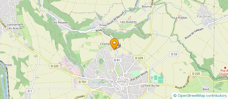 localisation de l'entreprise T.D. MONDE  VIC-LE-COMTE