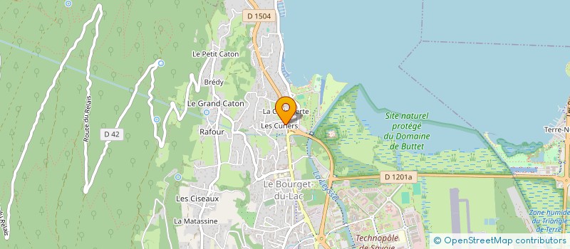 localisation de l'entreprise T.D.P.  LE BOURGET-DU-LAC