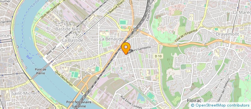 localisation de l'entreprise T.D.P.B.  FLOIRAC