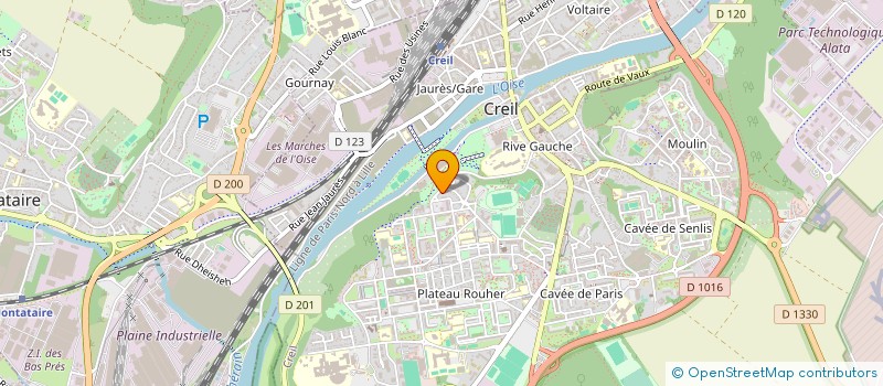localisation de l'entreprise T.D.R.ISOL à CREIL