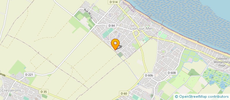 localisation de l'entreprise T.D.S. à LION-SUR-MER