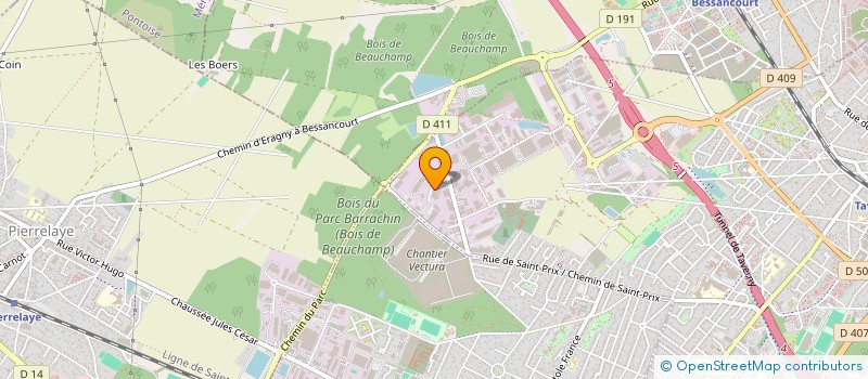 localisation de l'entreprise T.D.S  ERAGNY