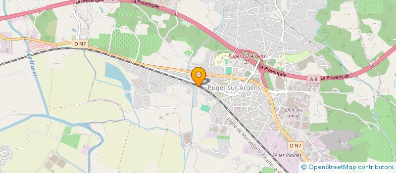 localisation de l'entreprise T&D SECURITE à PUGET-SUR-ARGENS