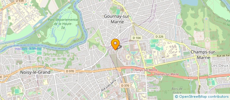 localisation de l'entreprise T.D.T.T.  CHAMPS-SUR-MARNE