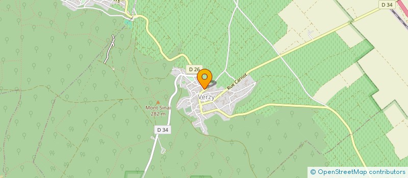 localisation de l'entreprise T & E  VERZY