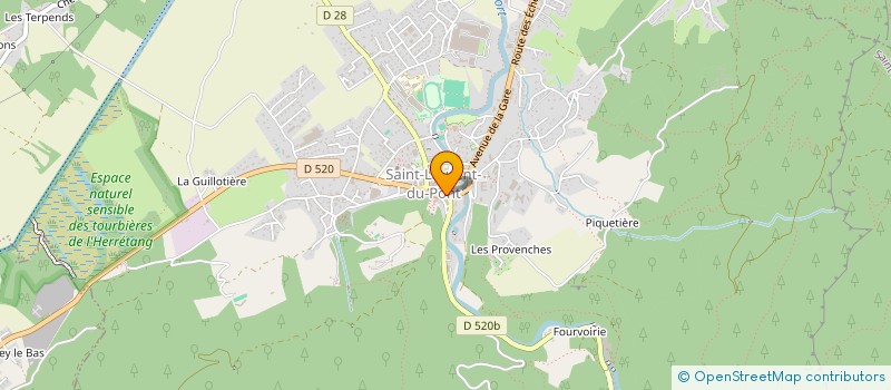 localisation de l'entreprise T.E.A.M. TELECOM à SAINT-LAURENT-DU-PONT