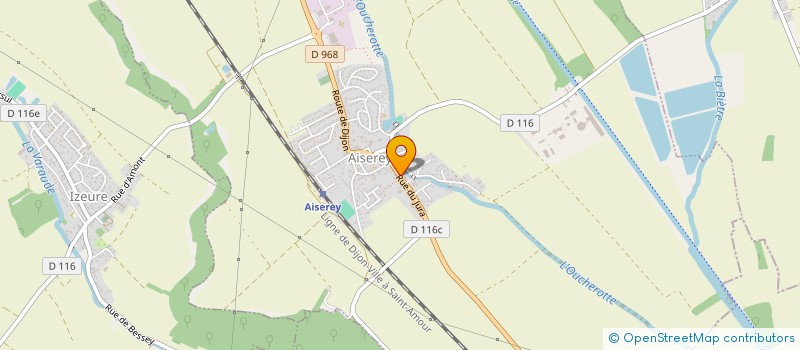 localisation de l'entreprise T.E.A.N.  AISEREY